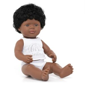 Miniland 15” Baby Doll African American Boy
